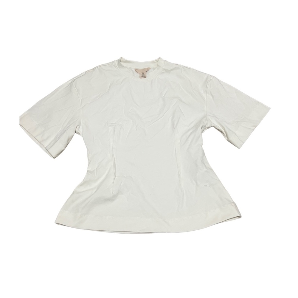 NWOT H&M darted white top